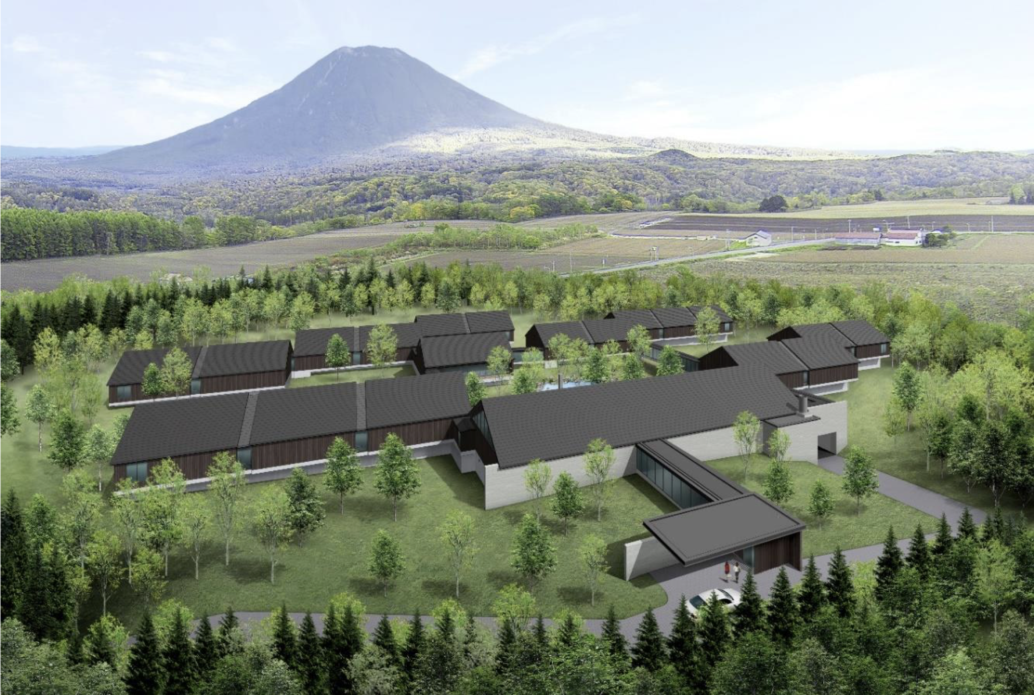 2020年12月オープン予定”ニセコ樺山の里　楽　水山”